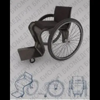 Инвалидная коляска с ручным управлением Adult Wheelchair Carbon Fiber