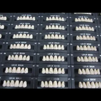 Зубы акриловые 2х слойные Kaili гарнитур 28 зубов, HUGE DENTAL T10A3