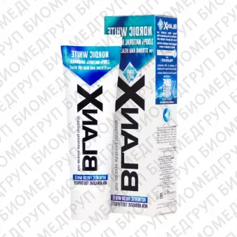 Зубная паста Blanx Nordic White отбеливающая, 75 мл