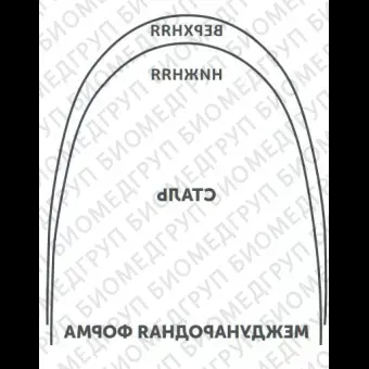 Дуги ортодонтические международная форма Нержавеющая сталь для нижней челюсти SS L .014/.36