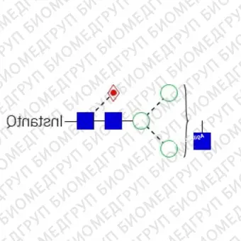 Стандарт Nгликанов AdvanceBio InstantQ G0FN/FA1 ранее ProZyme. Nгликан асиало, агалакто, биантенный комплекс Nгликан1 Nацетилглюкозамин и с сердцевинной фукозой, меченный InstantQ для использования в качестве качественного стандарта с системой