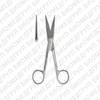 Ножницы хирургические Standard с одним острым концом прямые, 145 мм Apexmed