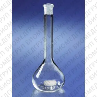 Колба мерная, 25 мл, класс А, БС, стеклянная крышка 9, гексагональное основание, сертификат, 6 шт./уп., Pyrex Corning, 563125