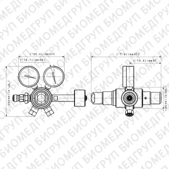 Медицинский газовый смеситель D 235 series