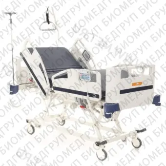 Кровать реанимационная с панелью управления для медсестры, пультом пациента и пультом в боковом ограждении