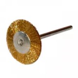 Щеточка зуботехническая, металлическая (золотистая) диаметр 22 мм