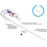 Катетер для гемодиализа для осуществления краткосрочного сосудистого доступа двупросветный с принадлежностями, 11Fr (3,7 мм), длина 250 мм